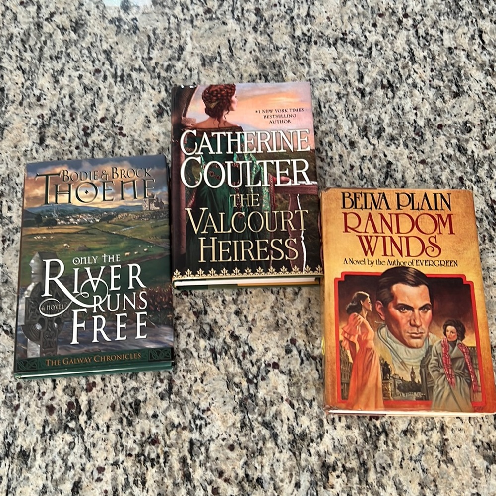 Lot of 3 Romance Novels Books Hardcover